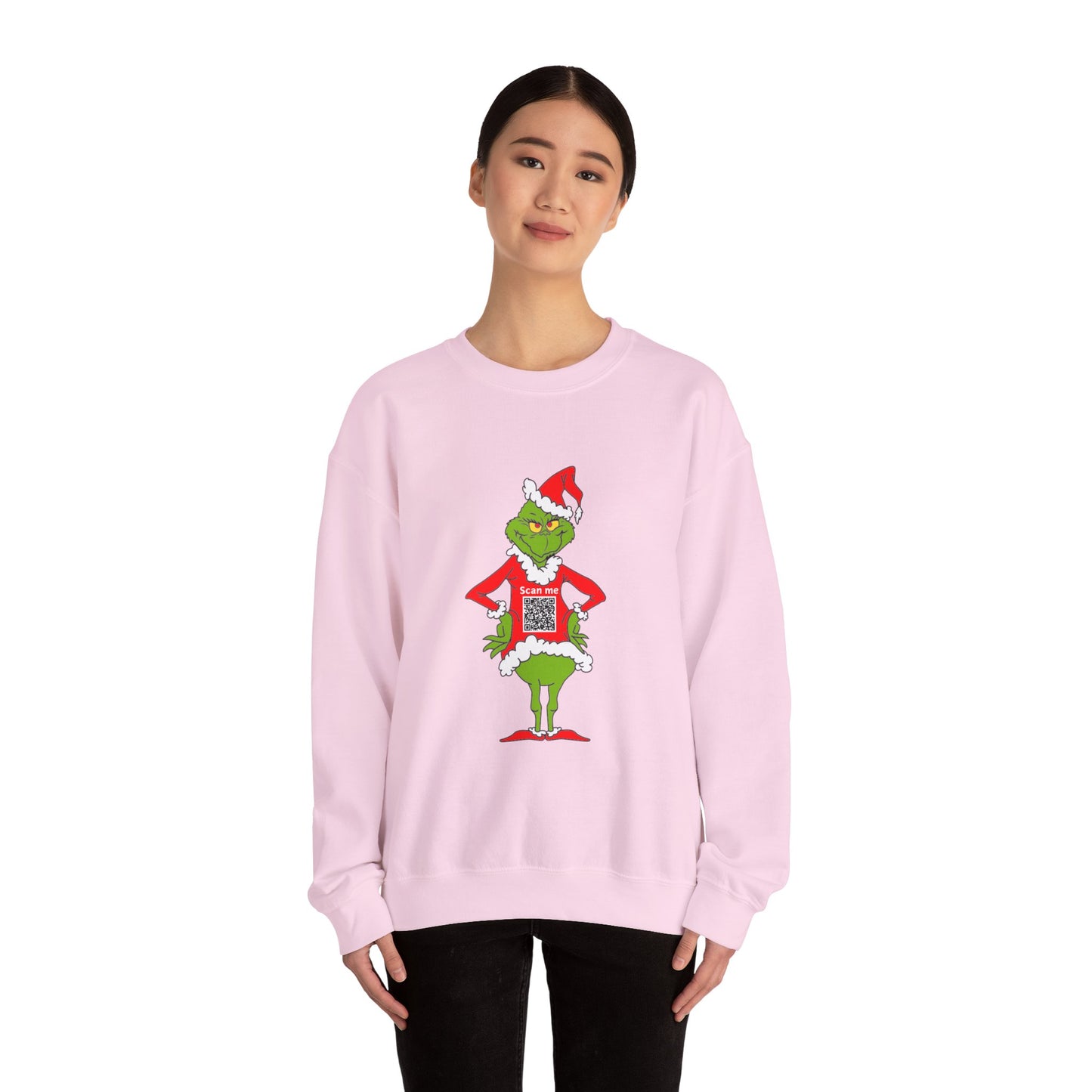 Grinch Prank QR Code Sweatshirt