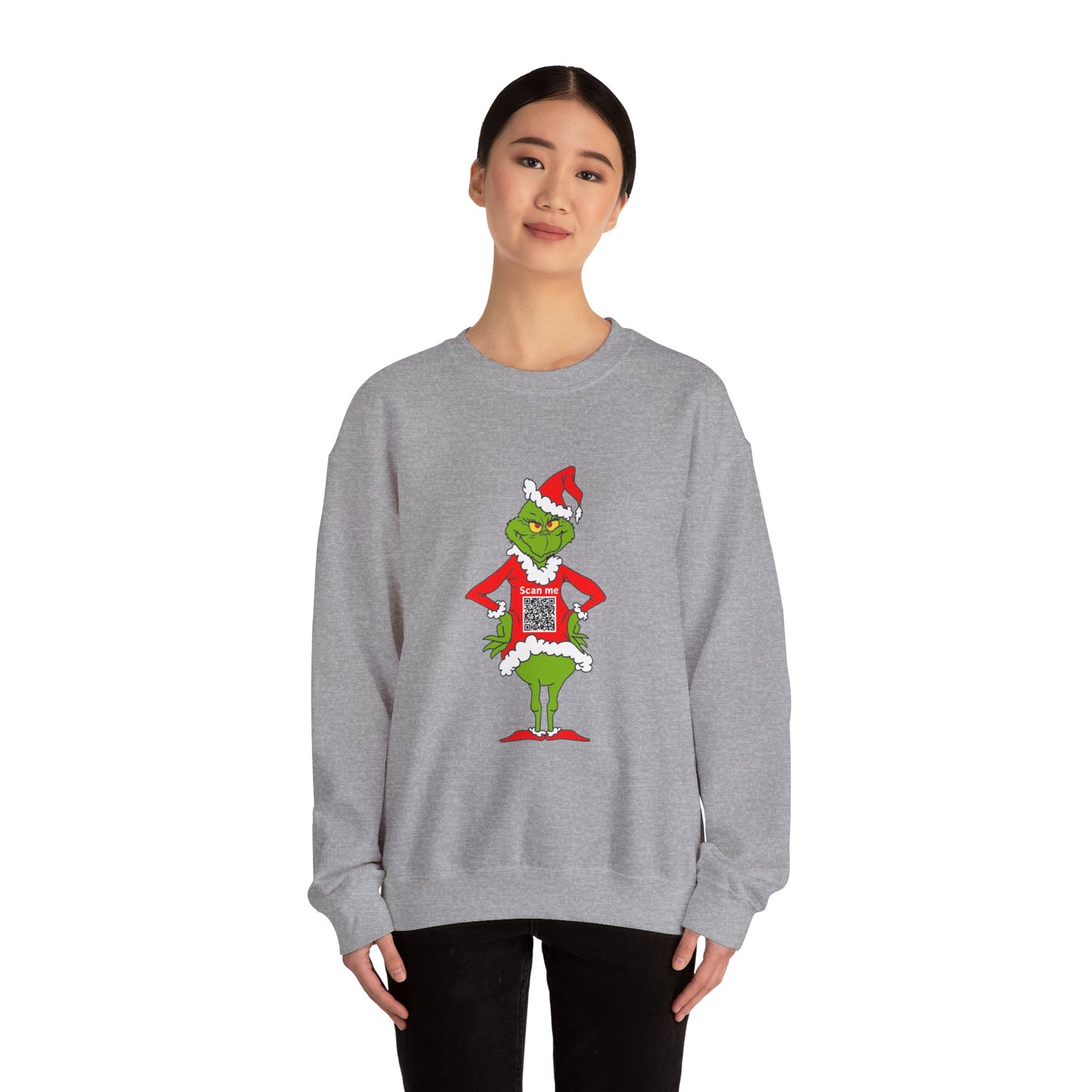 Grinch Prank QR Code Sweatshirt