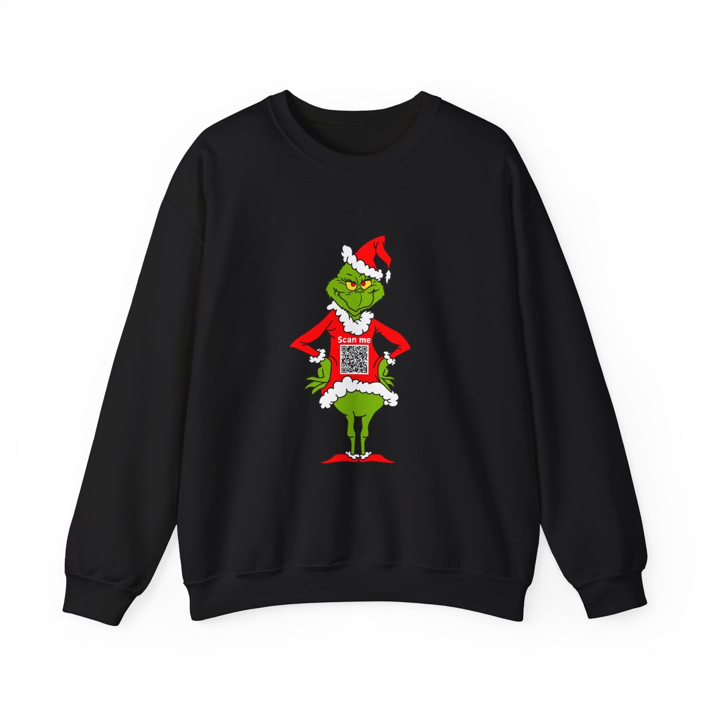 Grinch Prank QR Code Sweatshirt