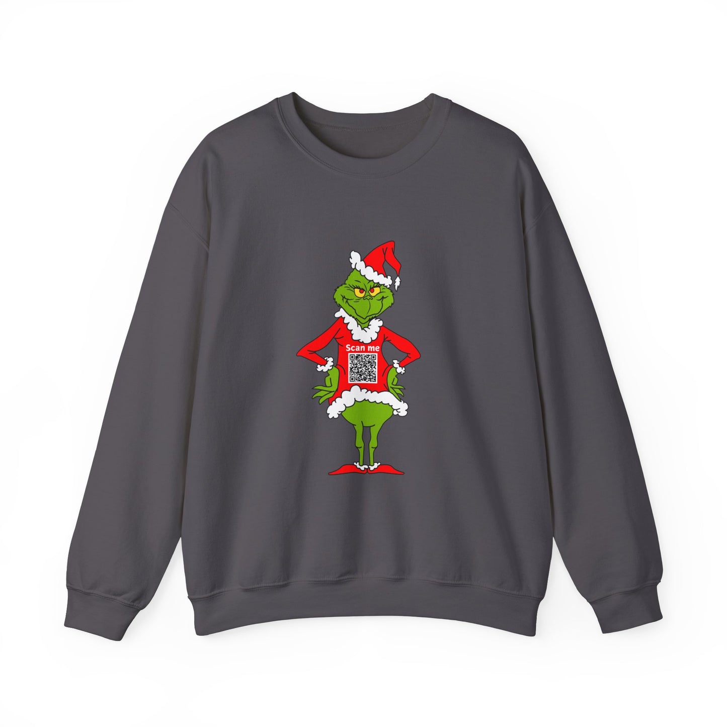 Grinch Prank QR Code Sweatshirt