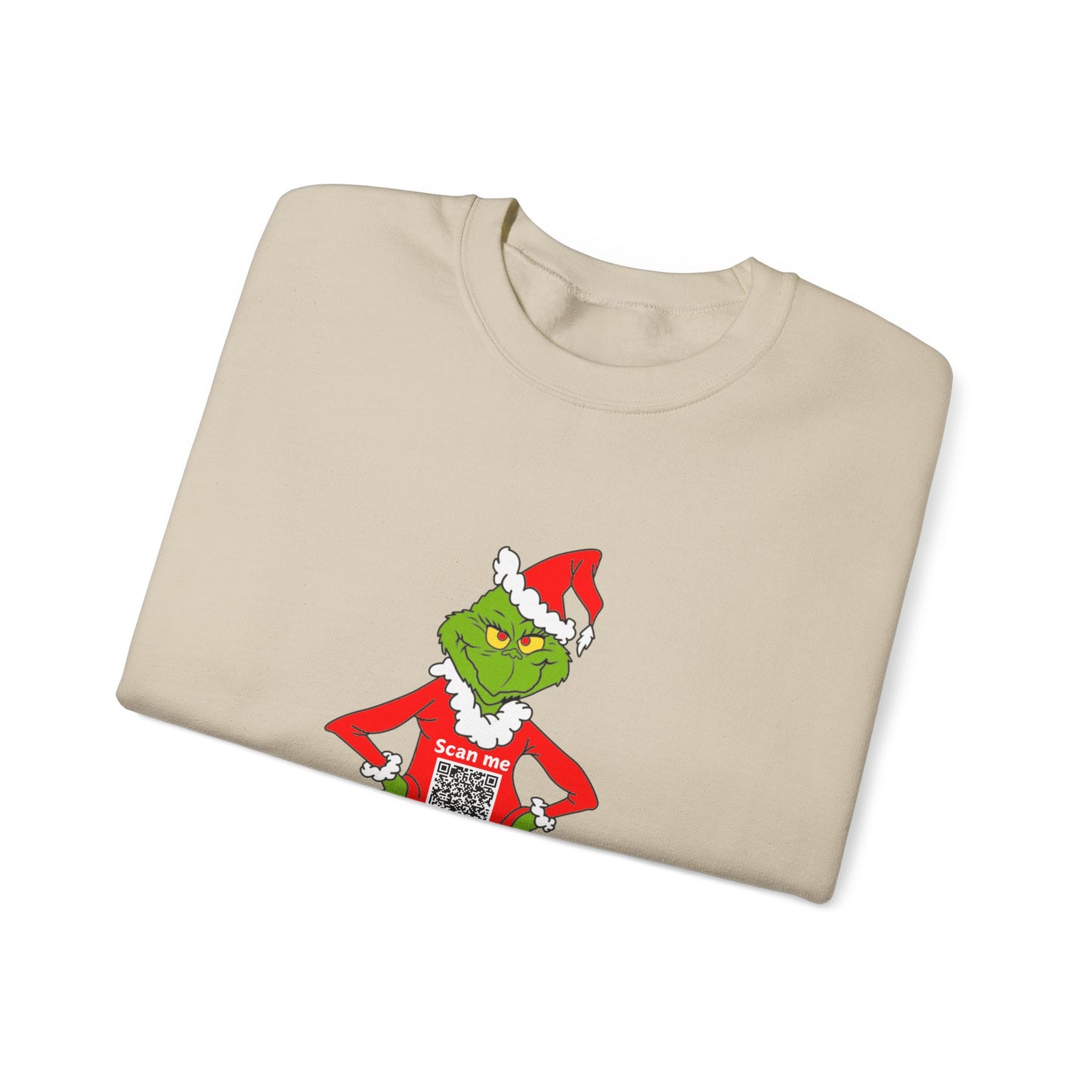 Grinch Prank QR Code Sweatshirt