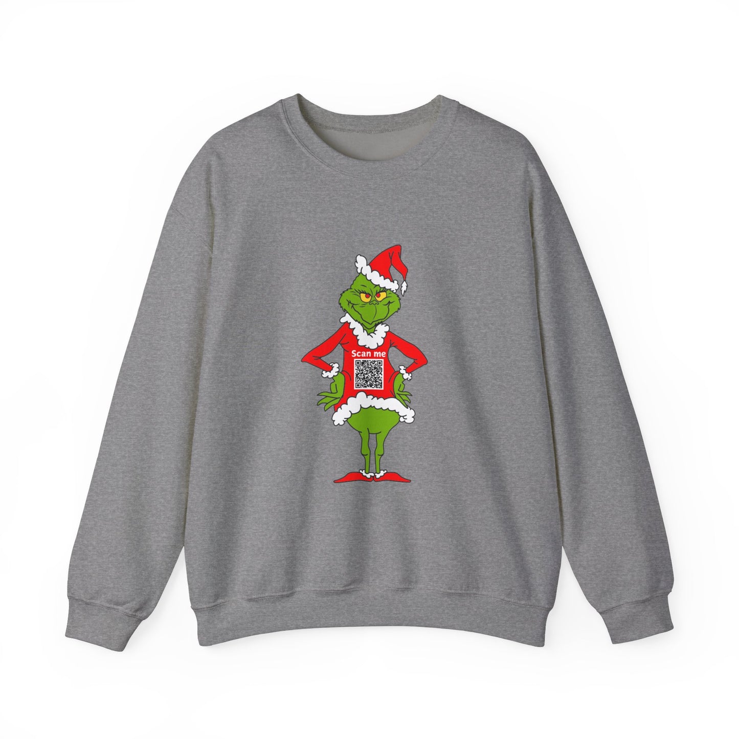 Grinch Prank QR Code Sweatshirt