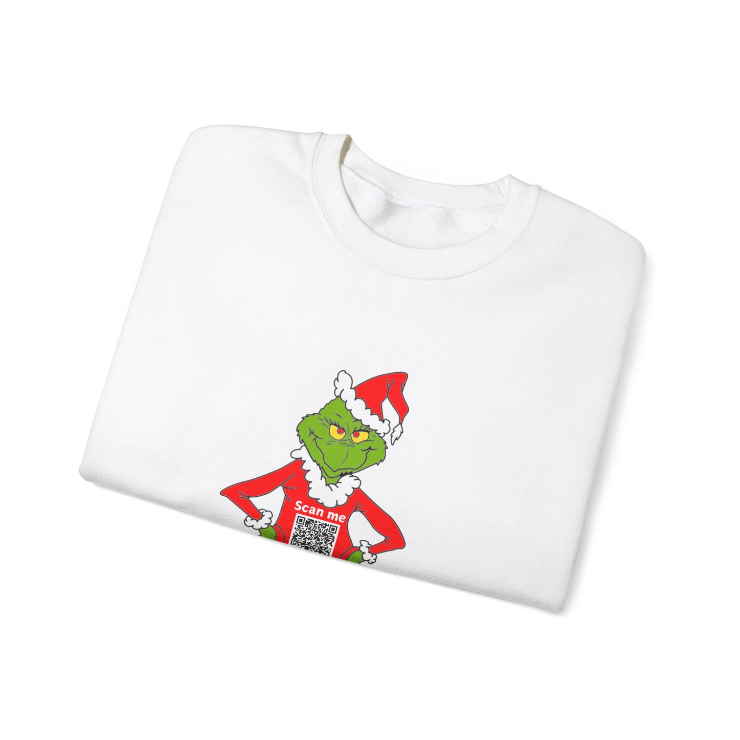 Grinch Prank QR Code Sweatshirt