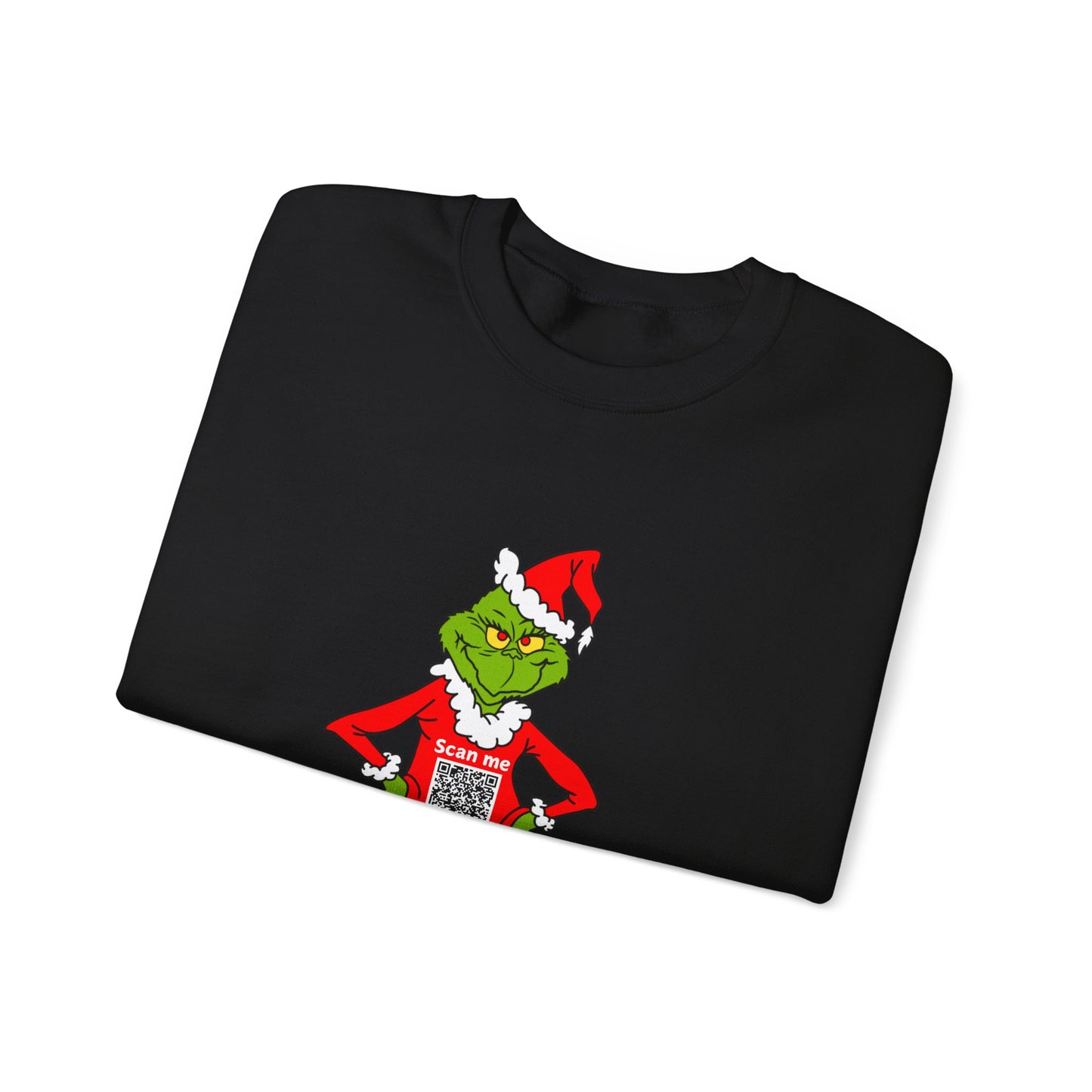 Grinch Prank QR Code Sweatshirt