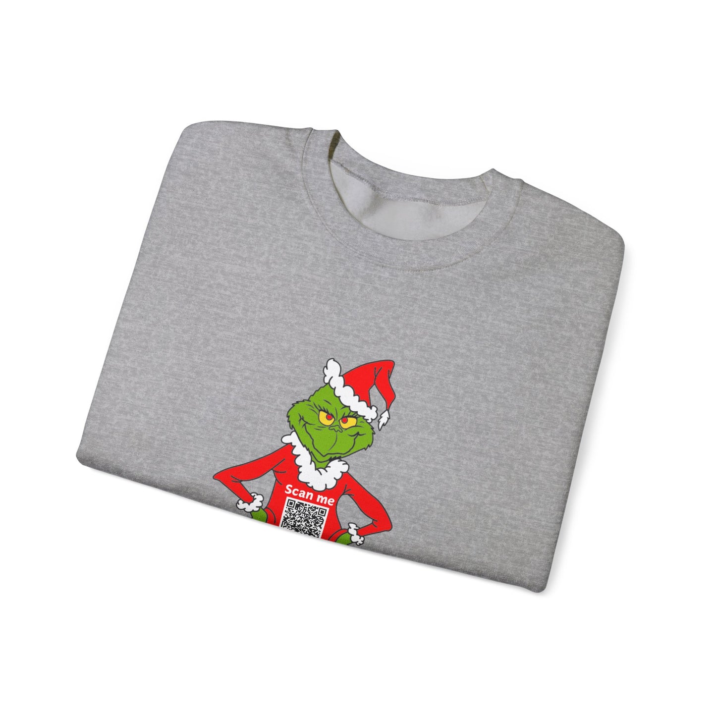 Grinch Prank QR Code Sweatshirt