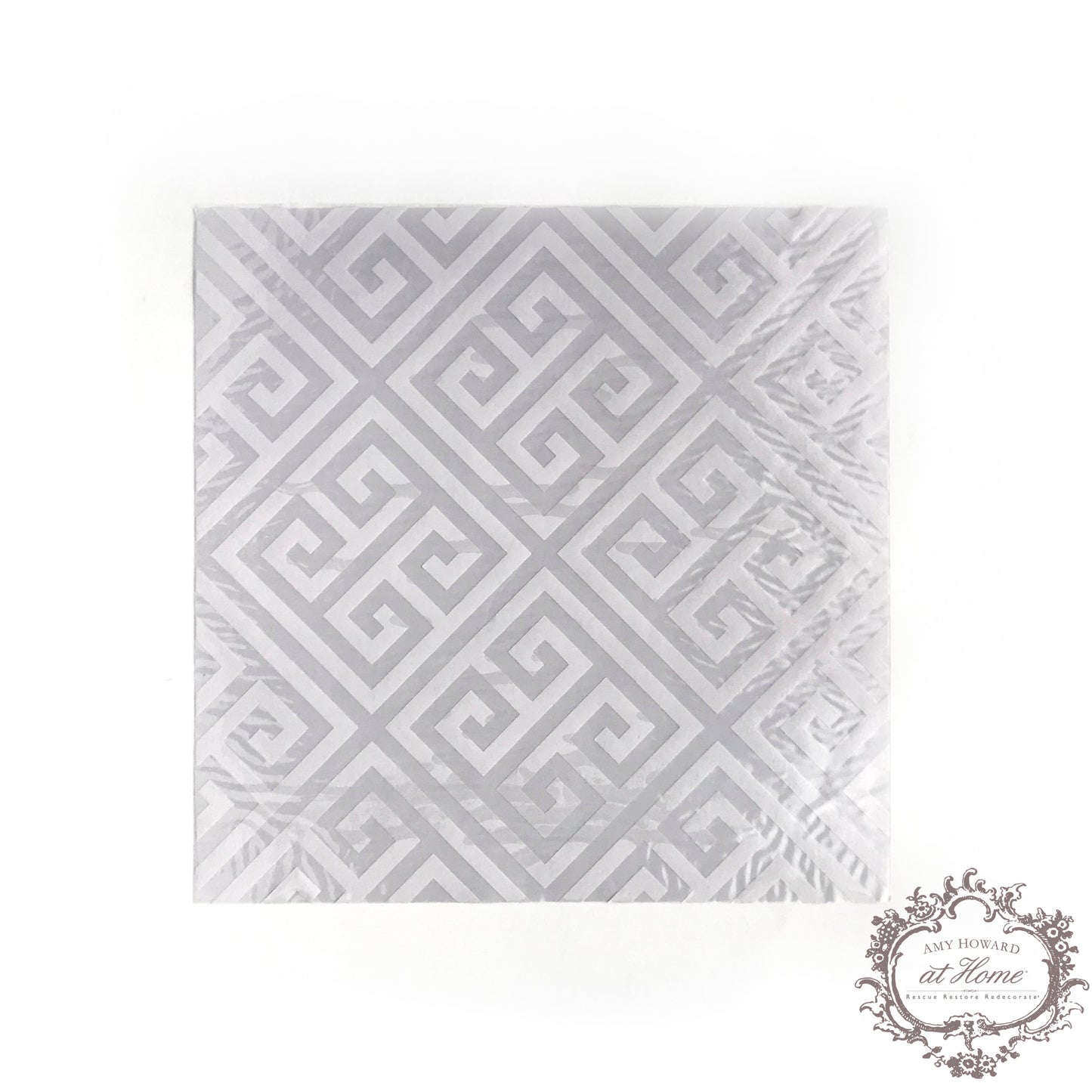 Greek Key -  one time use Furniture Stencil 18x18