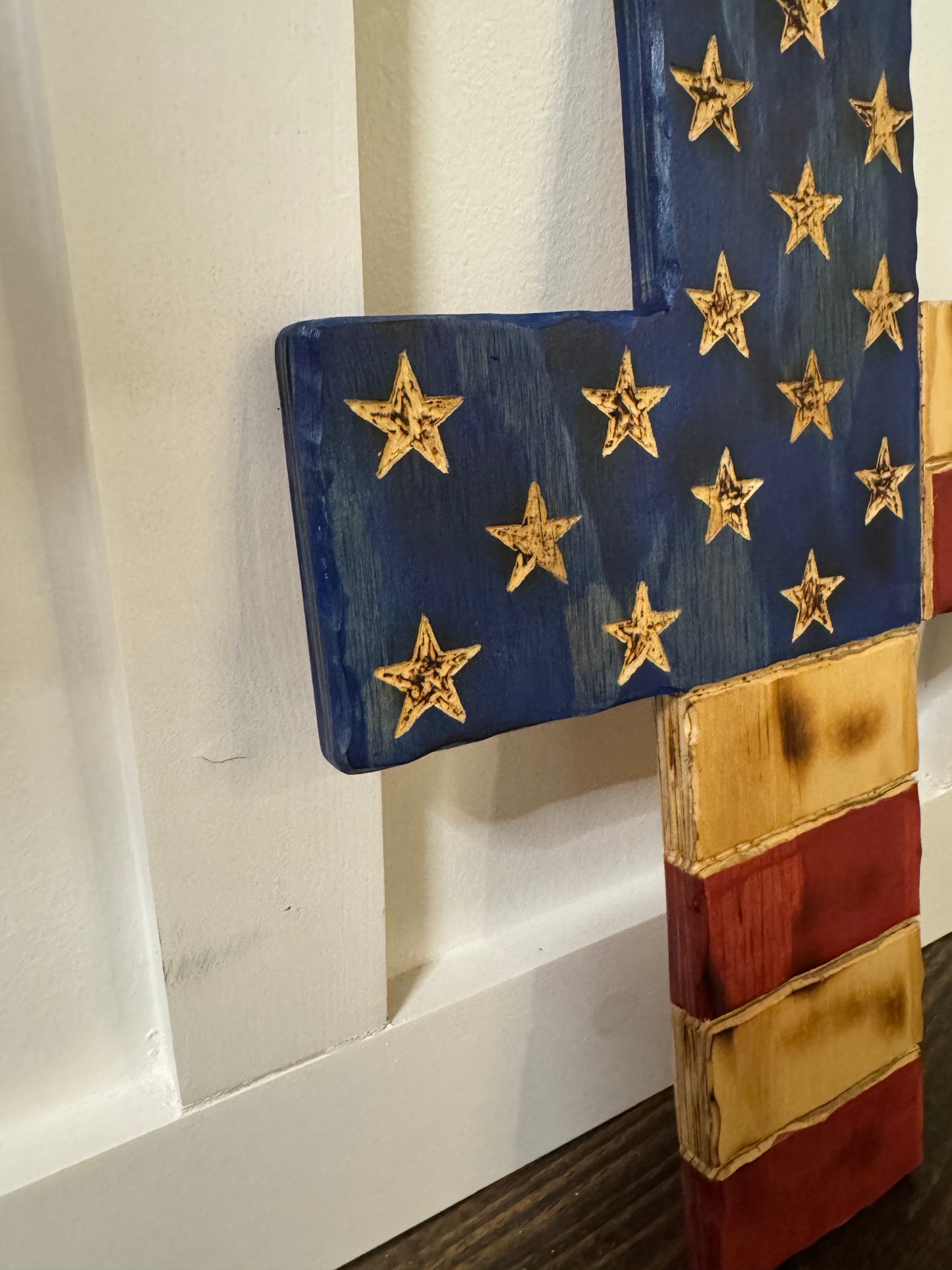 American Flag Cross