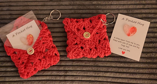 Pocket Hug Keychain Holder Party Favor