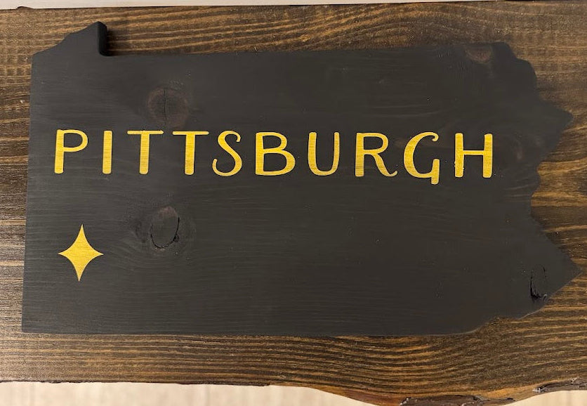 Pennsylvania Shaped Sign