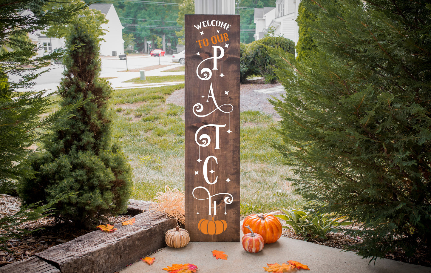 Fall Porch Leaner
