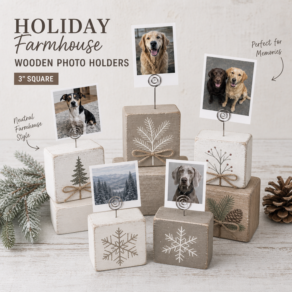Wood Photo Holders