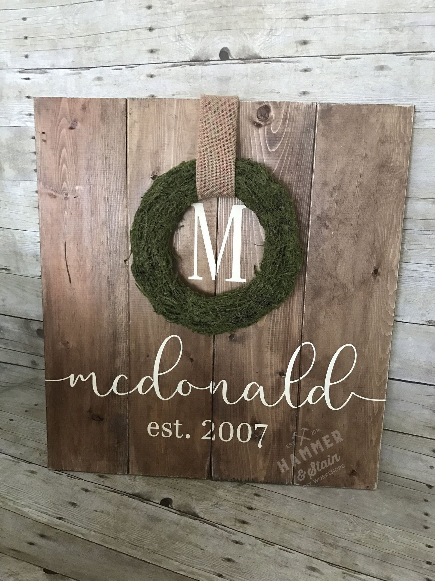 Shiplap Wreath Workshop